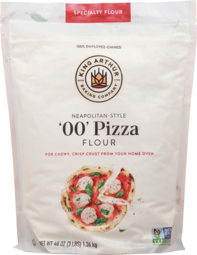 King Arthur 00 Pizza Flour, Non-GMO Project Verified, 100% American Grown Wheat, 3 lb Bag