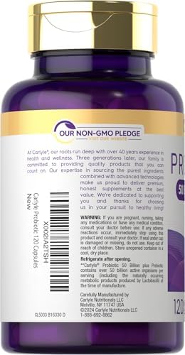 Carlyle Probiotics with Prebiotics | 120 Capsules