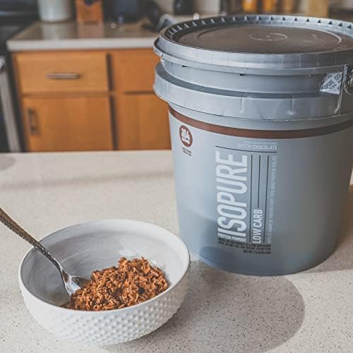 Isopure Protein Powder Low Carb With Creatine Powder 500g Unflavored, Keto Friendly Protein Powder, 100% Whey Protein Isolate