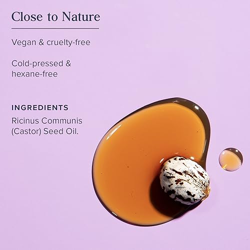 HERITAGE STORE Black Castor Oil, 8 fl oz | Deeply Nourishes Hair, Skin, Lashes & Brows - Traditionally Roasted - Hexane Free, Vegan