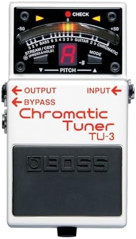 BOSS TU-3 Compact Chromatic Tuner | Perfect for Guitar & Bass | Industry-Standard Performance | Tank-Tough BOSS Stompbox Body | 21-Segment LED Meter
