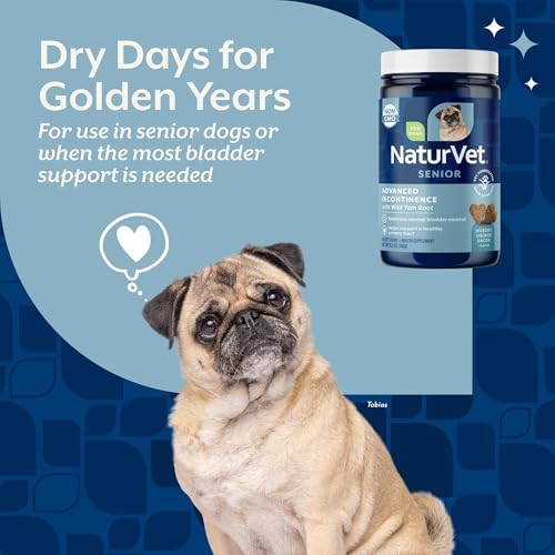 NaturVet Senior Advanced Incontinence Dog Supplement - 60 Ct