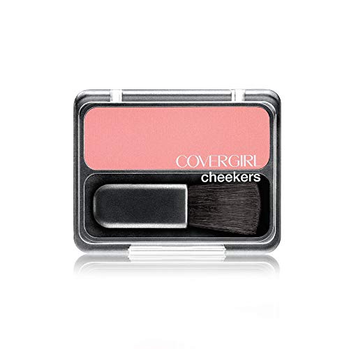 COVERGIRL Cheekers Blendable Powder Blush Pretty Peach, .12 oz (packaging may vary), 1 Count | .12 oz, 1 Count