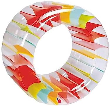 MorTime Inflatable Roller Float, 40'' Colorful Water Wheel, Swimming Pool Roller Toy for Kids and Adults Outdoors