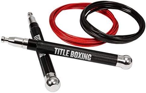 TITLE Boxing Deluxe Adjustable Speed Rope - Jump Rope, Speed And Agility Training