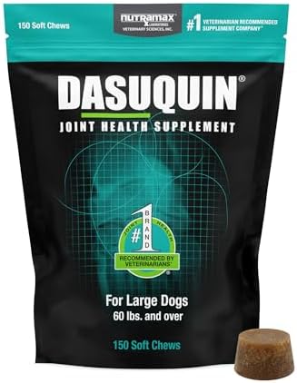 Nutramax Dasuquin Joint Supplement, Small/Med Dogs, Soft Chews, 84ct | Glucosamine and Chondroitin Joint Health Supplement for Dogs under 60 lbs, Soft Chews, With ASU, All Ages