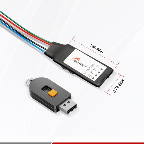 RED WOLF Voltage Regulator DC 12V to 3.3V 5V 6V 9V Step Down Converter Power Supply Voltage Adapter