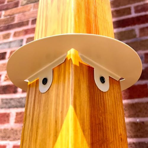 Post Mounted Squirrel Baffle, Tan, 8" Dia.