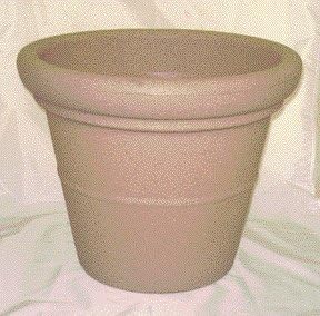 The HC Companies Terrazzo Large Round Plastic Plant Pot w/Rolled Rim - Lightweight & UV Resistant Gardening Pot for Herbs & More - Outdoor & Indoor Plant Pots w/Drainage (17” Black)