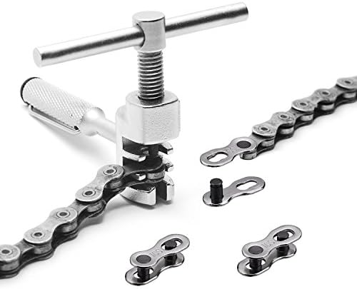 8 Pairs Bicycle Missing Link for 6, 7, 8, 9, 10 Speed Chain Master Link for Bicycle Chain Reusable Bike Parts, Silver