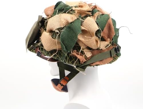 WW2 WWII US Airborne M1C Helmet 506 th Parachute Infantry Jump Version with First Aid Pouch Camouflage Net