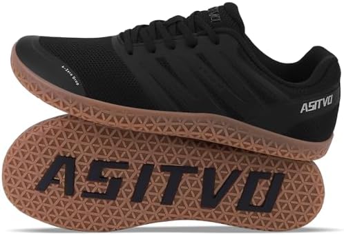 ASITVO Wide Men's Barefoot Zero Drop Sole Minimalist Sneakers Walking Shoes | Width Toe Box Cross Trainer Gym TPU Toe No-Sew Upper Grounding