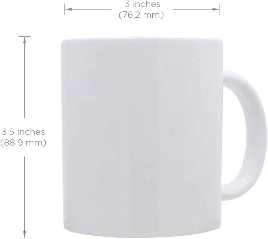 Rockin Gear Sublimation Mugs 11 oz, 36 Pack Blank Bulk Sublimation Coffee Mug, Ceramic White Taza para Sublimar