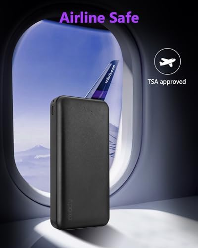Miady 2-Pack Portable Charger 22.5W Power Bank 20000mAh Travel Battery Pack