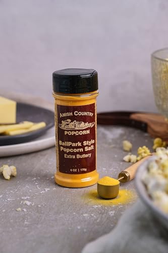 Amish Country Popcorn | Oil and Seasoning Variety Pack | Coconut Oil - 30 oz and Ballpark ButterSalt Popcorn Salt - 5.5 oz | Old Fashioned