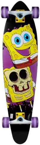 Kryptonics Spongebob 36" Longboard Skateboard – Durable Maple Deck, Smooth PU Wheels, Great for Kids, Teens & Beginners.