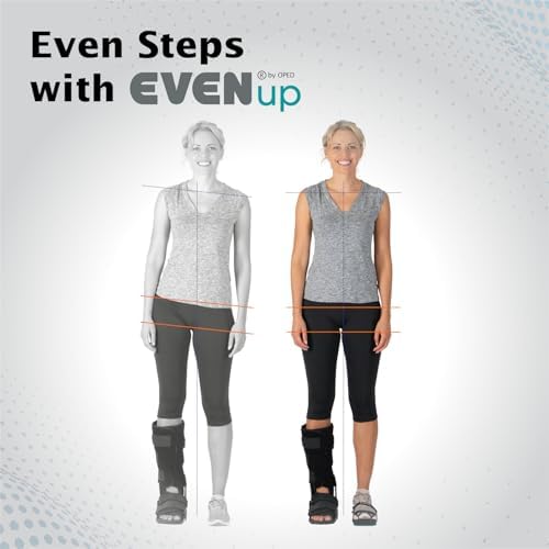 EVENup - Shoe Lift for Walking Boot I Adult Size Large I Shoe Balancer for Use with Fracture Boots or Leg Length Discrepancy I 3 Adjustable Heights