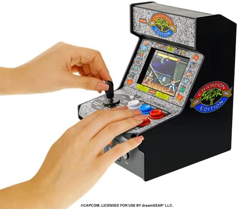 My Arcade Micro Player Mini Arcade Machine: Galaga Video Game, Fully Playable, 6.75 Inch Collectible, Color Display, Speaker, Volume Buttons, Headphone Jack - Electronic Games