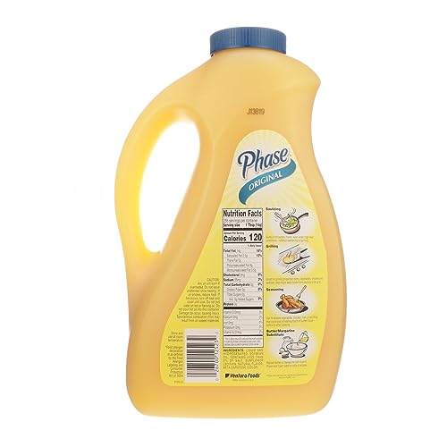 Ventura Foods Phase Garlic Flavor Liquid Butter Alternative, 1 Gallon Jug | Dairy-Free & Vegan Vegetable Oil for Sautéing, Grilling, and Popcorn
