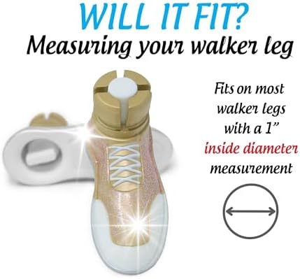 Sneaker Walker Glides for 1" Walker Tubes - Pink - 1 Pair