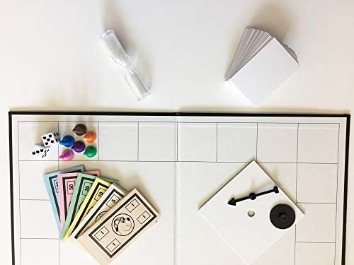 Make Your Own Board Game Kits (Bundle of 4) with 18"x18" Quad Fold Board with Printed Frame