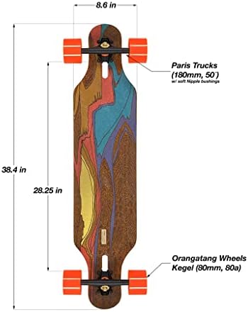 Loaded Boards Icarus Bamboo Longboard Skateboard