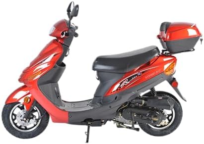 TAO 49cc / 50cc street legal fully automatic scooter moped with a Matching trunk - Choose your color