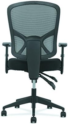 HON Sadie Big and Tall Ergonomic Office Chair, Heavy Duty Desk Chair, Black | Big and tall ergonomic office desk chair for desk work, lumbar support, adjustable arms, mesh comfort, 350 lb capacity