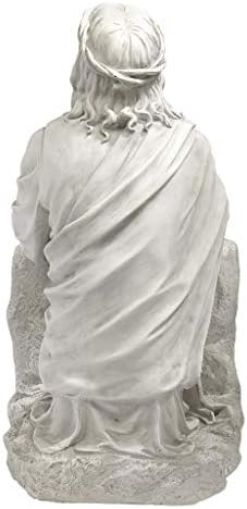 Design Toscano Jesus in the Garden of Gethsemane Religious Garden Statue, 23 Inch, Polyresin, Antique Stone