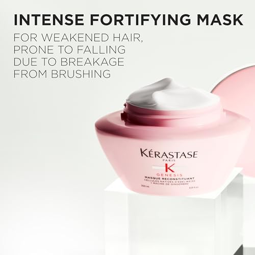 KERASTASE Genesis Hair Mask | Anti-Breakage & Strengthening For Weak or Damaged Hair | Nourishes, Detangles
