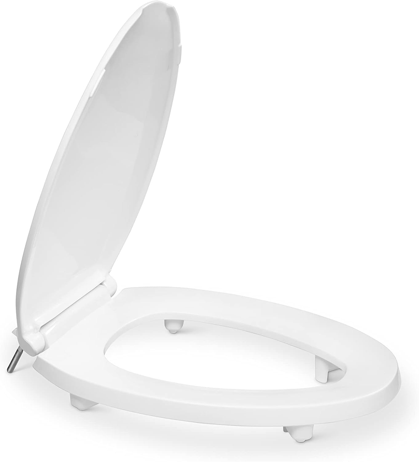 Centoco 3 inch Raised Toilet Seat for Seniors, Elongated, White | Closed Front, Cover, Plastic, 3L800STS-001, Made in the USA