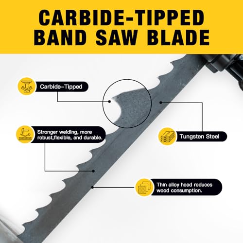 Dark Stone 131-1/2" Carbide-Tipped Resaw Bandsaw Blade, 3/4" x 2 TPI
