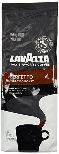 Lavazza Opera Intenso Ground Coffee 12oz Bag, Dark Roast, Bold and Balanced Taste, Intensity 4/5, Arabica and Robusta, Ideal for Drip Brewers, (Pack of 1) - Package May Vary
