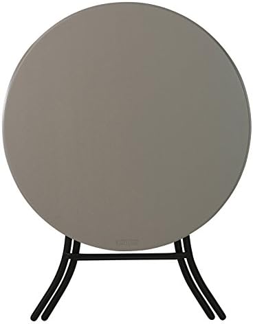 LIFETIME 80230 Folding Round Table, 29" x 36"/33"