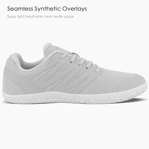 ASITVO Wide Men's Barefoot Zero Drop Sole Minimalist Sneakers Walking Shoes | Width Toe Box Cross Trainer Gym TPU Toe No-Sew Upper Grounding