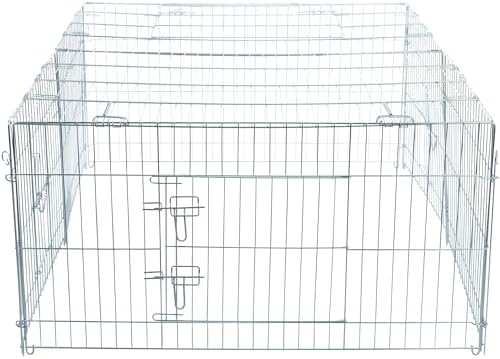 Trixie Rabbit Cage - 34 cu. ft., Outdoor Pen Extends Rabbit Hutch and Chicken Coops, Ideal for Small Animals, Bunny, Guinea Pigs, Chickens