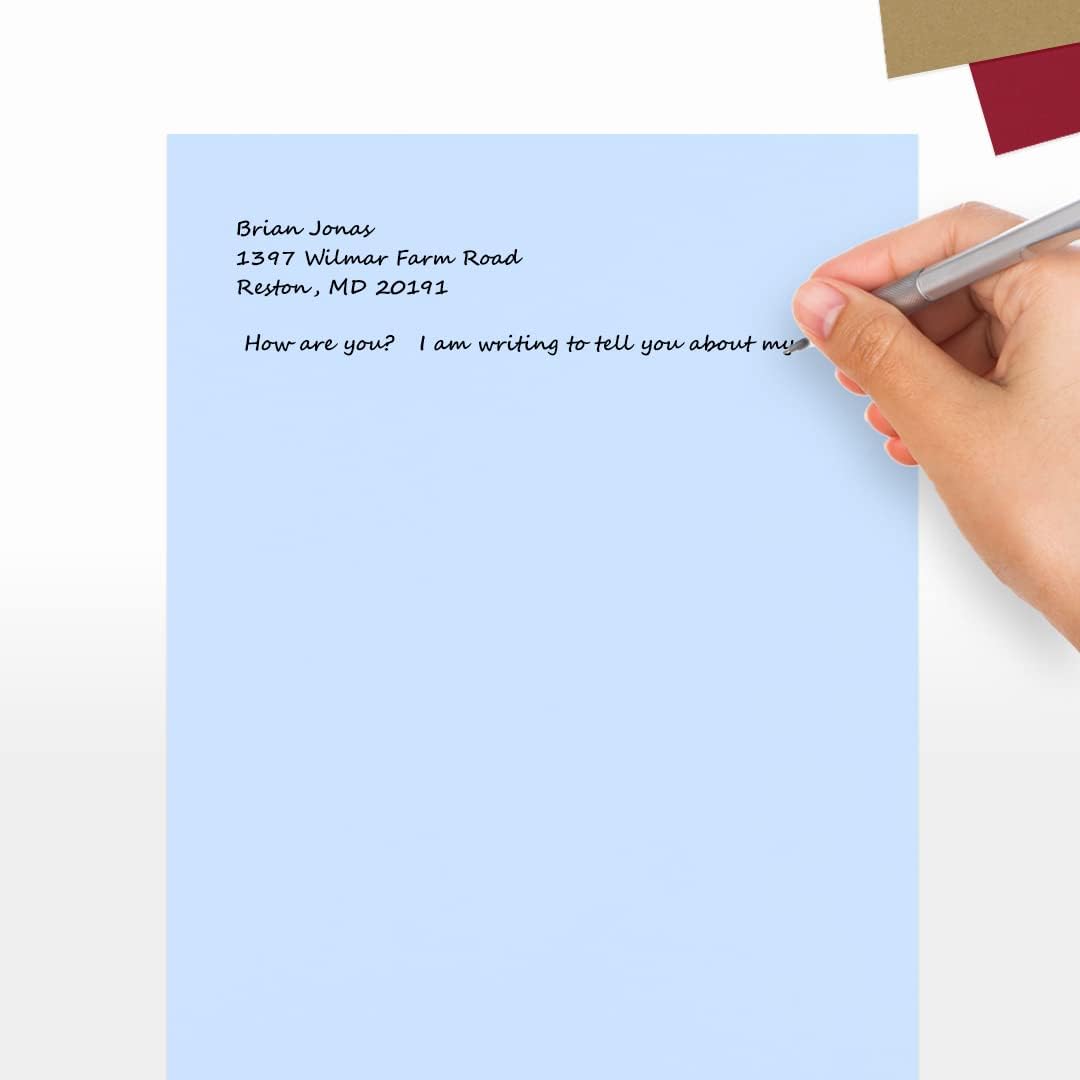 LUXPaper 8.5" x 11" Paper | Letter Size | White | 80lb. Text | 100% Recycled | 50 Qty