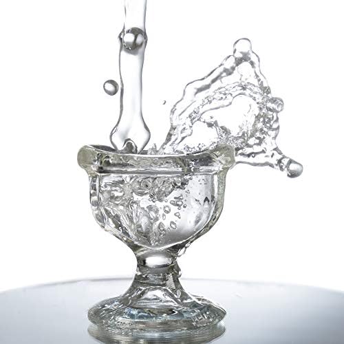 Glass Eye Wash Cup - Soothing Relief from Allergens, Irritants, Makeup, Dust, Dry Eyes and More - Use With Distilled Water or Saline (10 mL Volume)