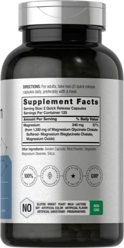Horbaach Magnesium Glycinate 1330mg | 250 Capsules