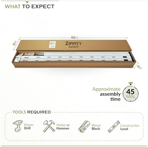 Zippity Washington Picket Gate, White Vinyl DIY No Dig Kit