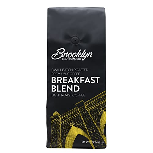 Brooklyn Beans Maple Sleigh 100% Arabica Craft Roasted Ground Coffee, Premium Maple Flavored Roast, 12 Oz Bag