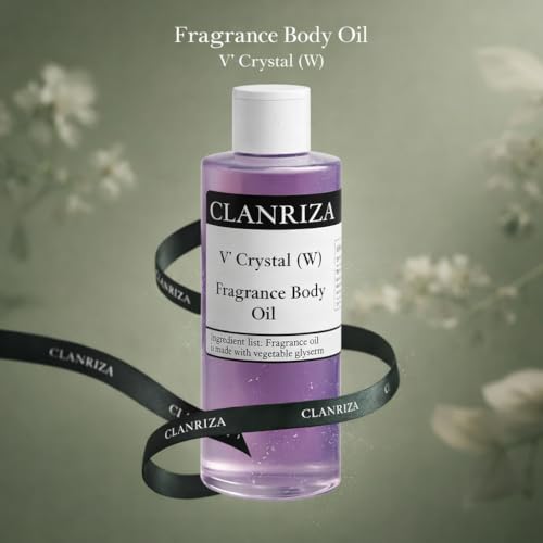 1 Fl Oz V' Crystal Natural Fragrance Body Oil For Women