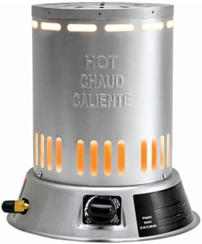 Dura Heat LPC25 15-25, 000 BTU Propane (LP) Convection Heater, Gray | 15K-25K BTUs, Heats up to 600 sq ft, Runs up to 28 hrs on 20 lb Propane Tank