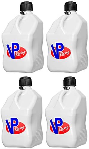 VP Racing Fuels 3524, White Square Motorsport Container - 5 Gallon (4 Pack)