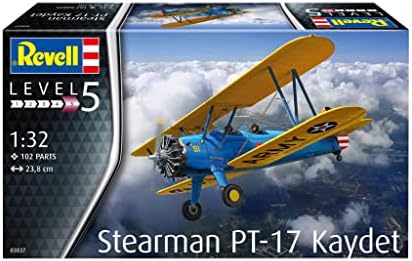 Revell 03837, Stearman PT-17 Kaydet. 1:32 Scale Plastic Model Kit