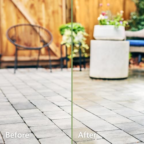 MORE- Semi-Gloss Stone Sealer - Seal & Enhance Natural Stone, Paver, Tile & Concrete - Wet Look Semi-Gloss Finish - Protects Against Oil & Water-Based Stains - Indoor/Outdoor - Water-Based - 128oz