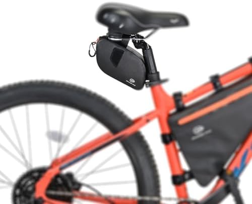 Orange Mud Waterproof Bike Frame Bag TPU Triangle Storage Bag