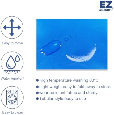 EZ Assistive 56"*78" Flat Slide Sheet Reusable and Washable Patient Transfer Sheet for Patient in-Bed Transferring and Repositioning Easy Apply and