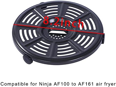 Air Fryer Replacement Crisper Plate For Ninja AF100 to AF150, Grill Pan for Ninja FD401 Foodi OP300 to OP500 Crisper Plate, Air fryer Accessories