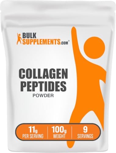 BulkSupplements.com Collagen Peptides Powder - Bovine Collagen Powder, Powdered Collagen Supplement - Hydrolyzed & Gluten Free, 11g per Serving, 1kg (2.2 lbs) (Pack of 1)